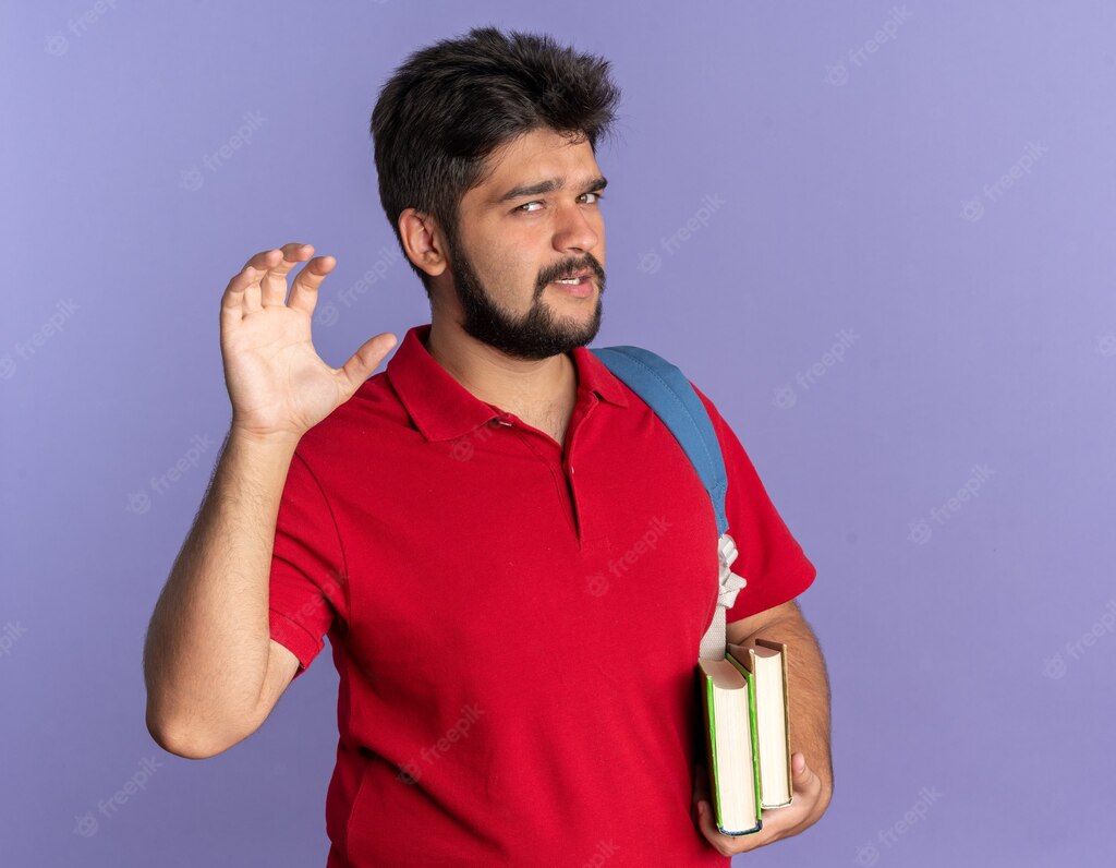 студент з книгами