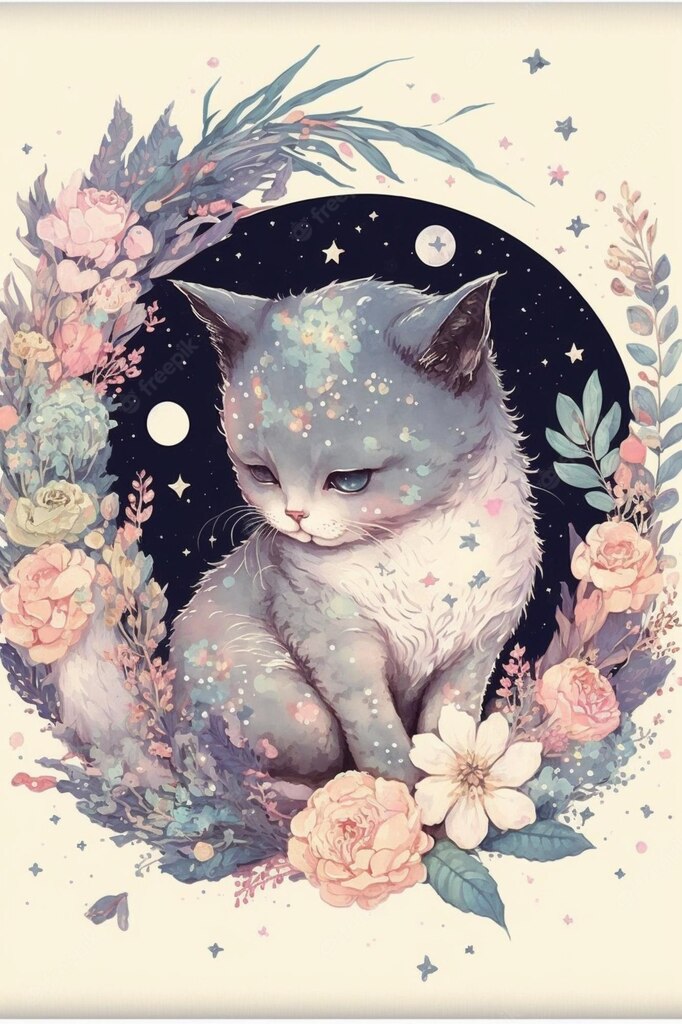 силует кота